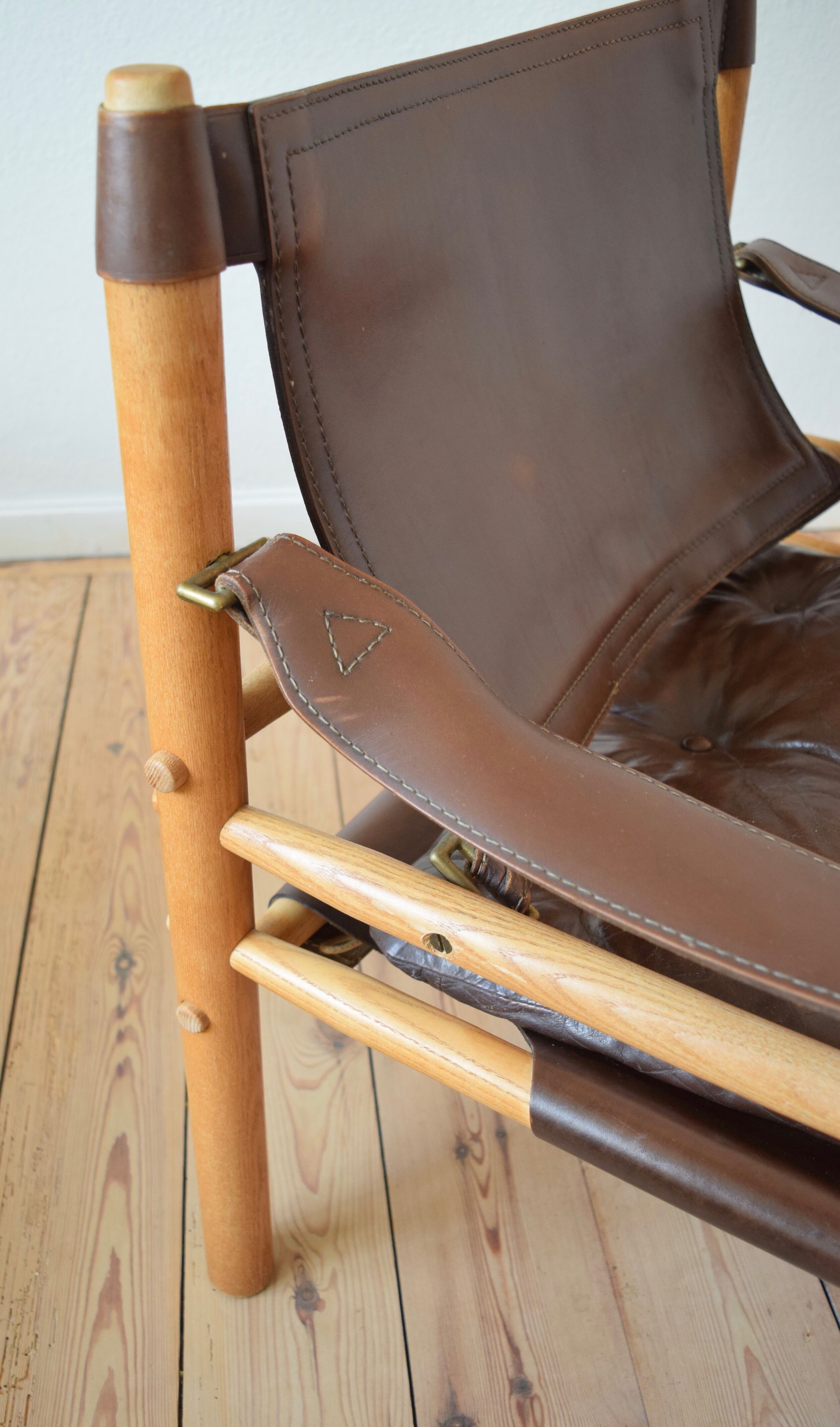 Midcentury Sirocco Safari armchair by Arne Norell, 1964