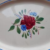 Plat ovale en faïence "Digoin"