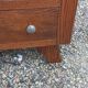 Vintage chest of drawers from the 50s in solid oak legs compass 4 drawers