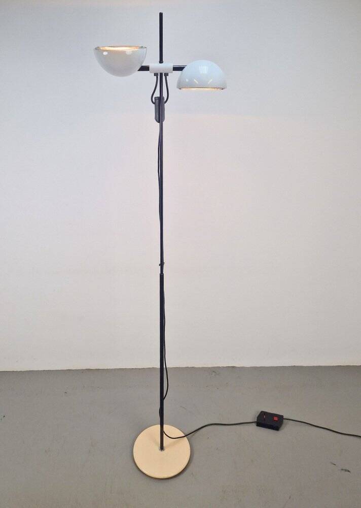 Vintage White Floor Lamp from Valenti Milano, Italy, 1970s