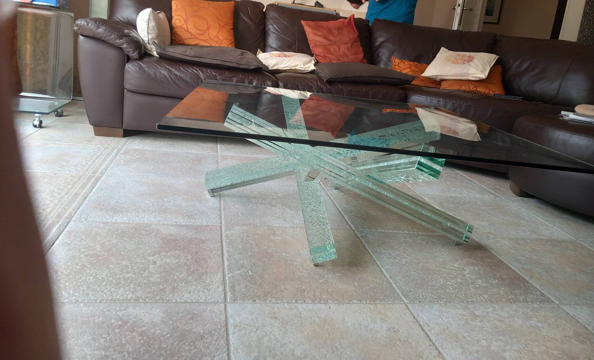 Mikado coffee table - Roche Bobois - Maurice Barilone (106x106)