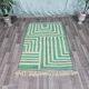 Handmade natural wool rug, size 140 x 260 cm.