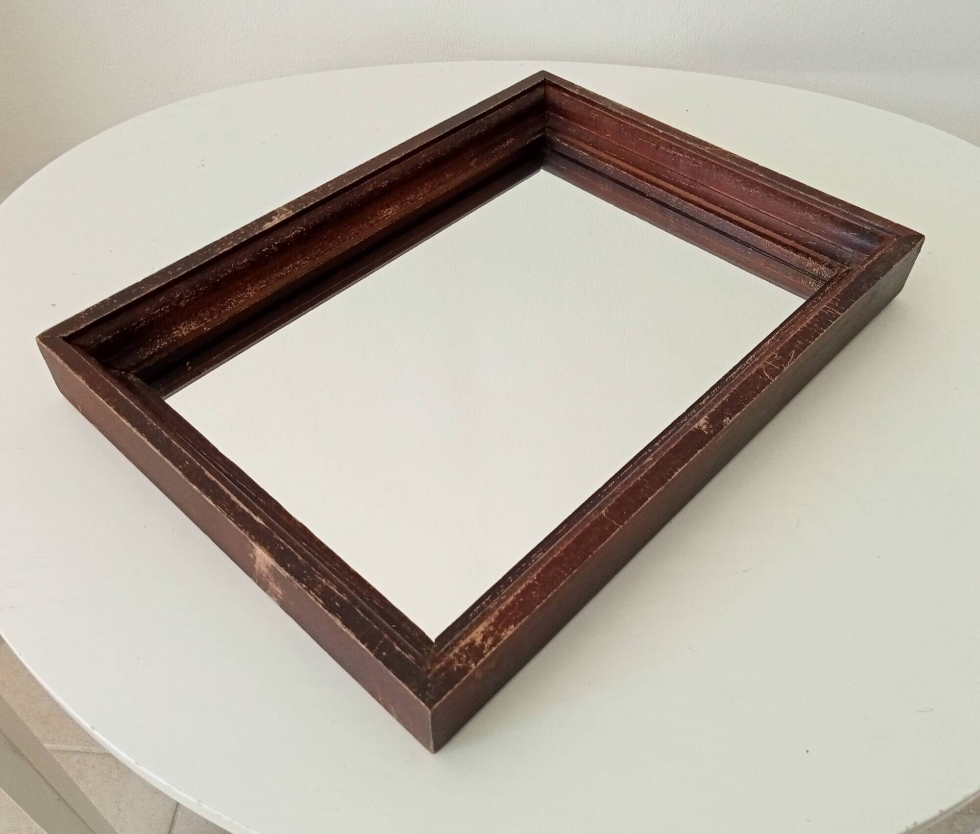 Vintage wooden mirror from the 50s/60s 39*29 cm