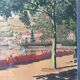 A.Cordeau "Walk around the lake" watercolor