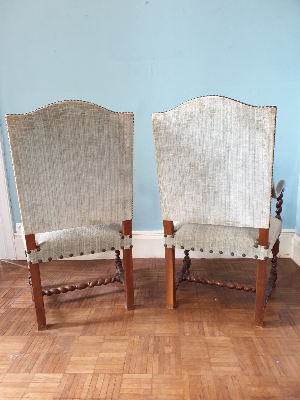 Pair of Louis XIII armchairs