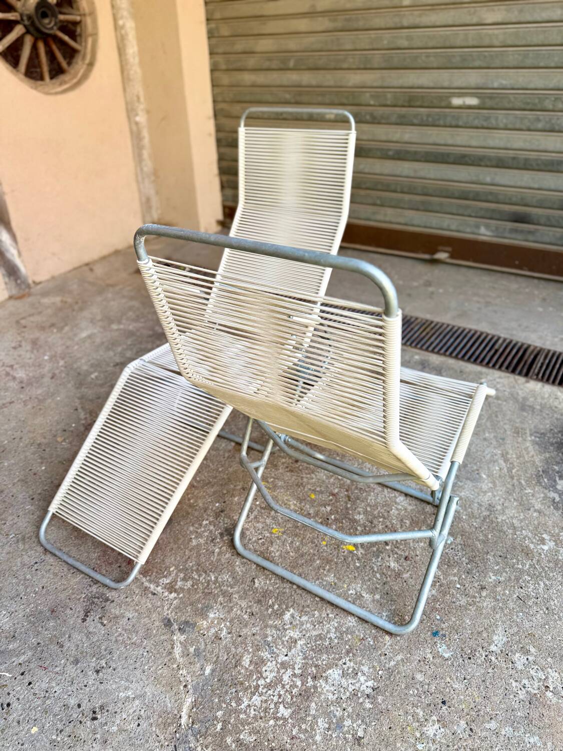 Altorfer 1158 deck chair, sun lounger, deckchair by Embru