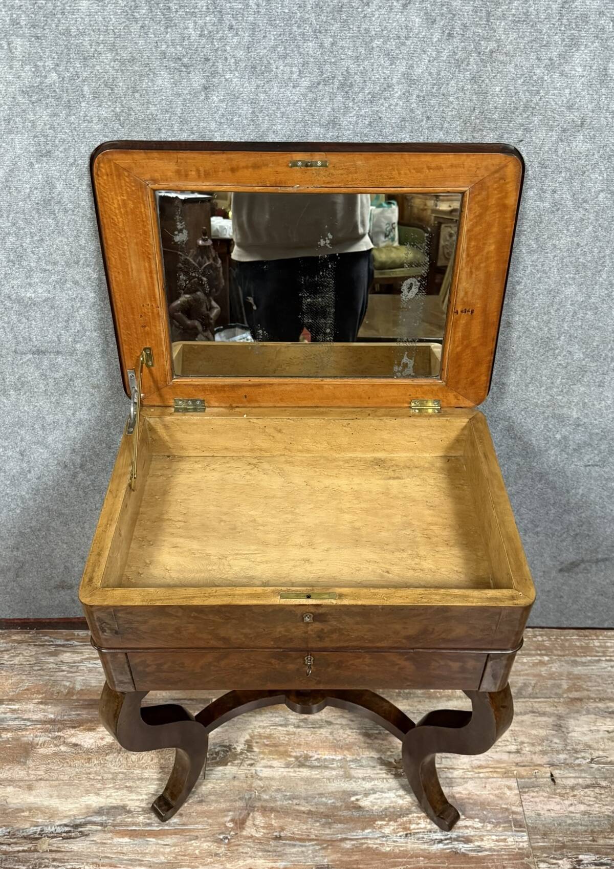 Charles X period mahogany work table circa 1820