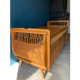 Rattan cot