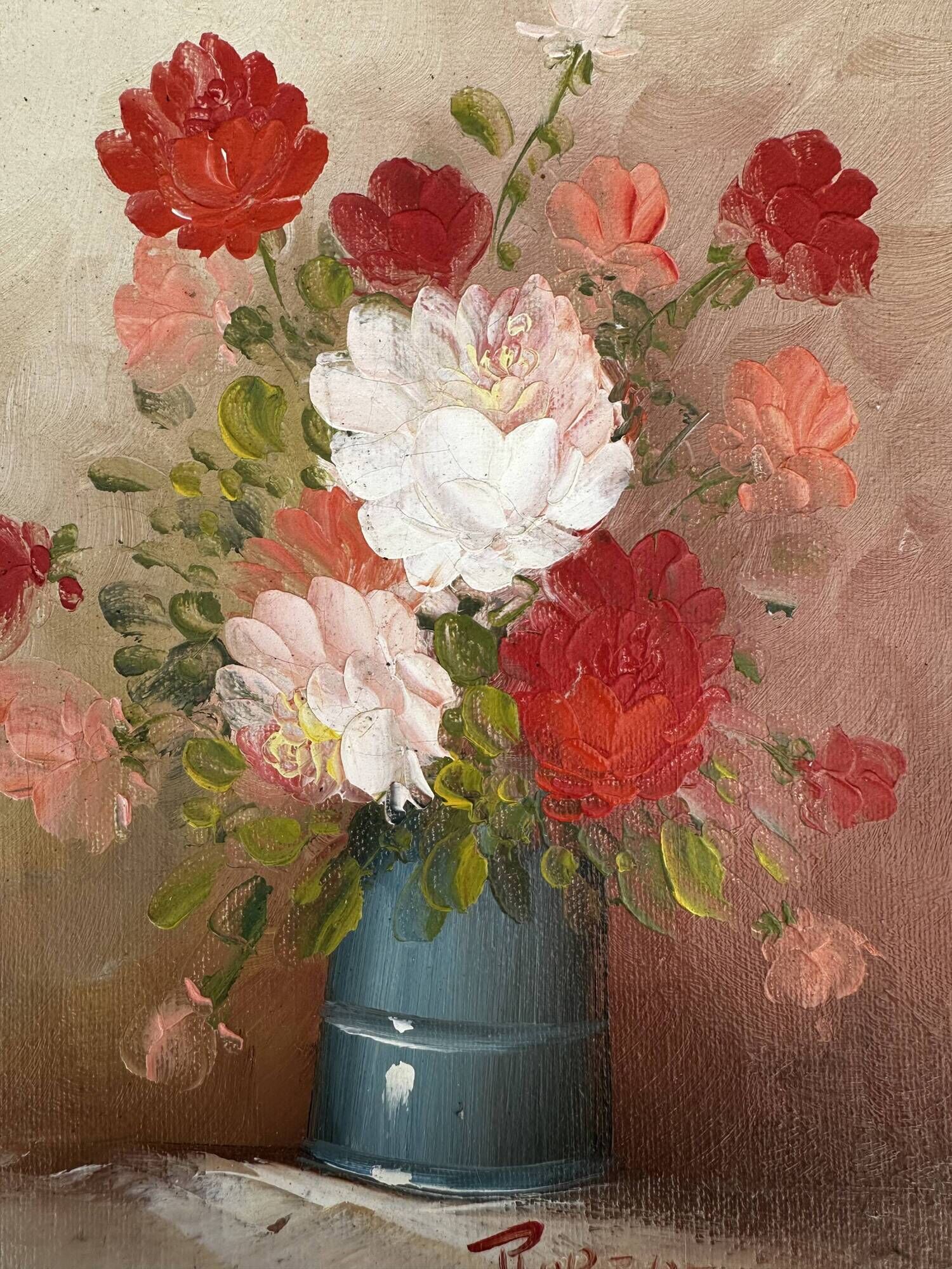 Robert Cox (1934 - 2001) - Still Life Painting Bouquet of Flowers