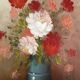 Robert Cox (1934 - 2001) - Still Life Painting Bouquet of Flowers