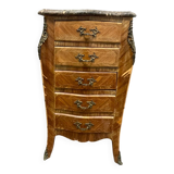 Chifonnier en marqueterie de style Louis XV XXeme