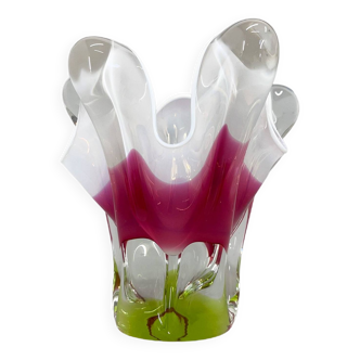 Art Glass Vase by Josef Hospodka for Chribska Glassworks, 1960's