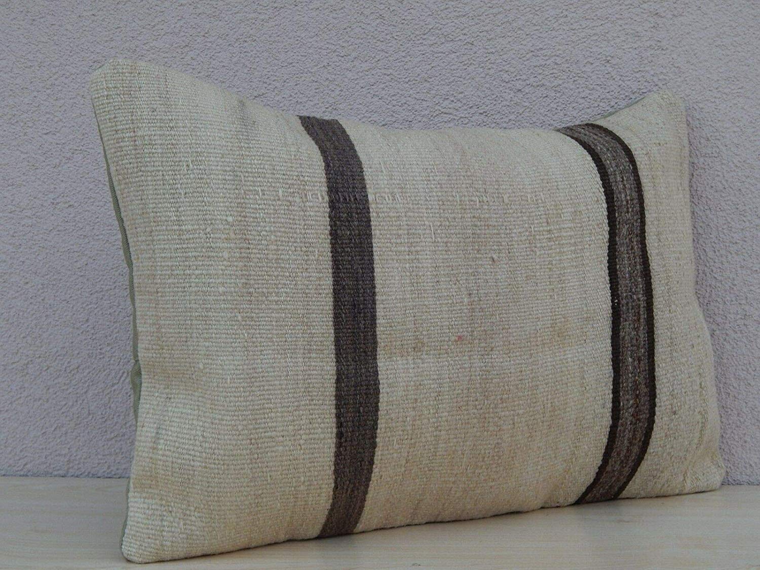Coussin kilim blanc 35x50 cm