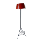 Floor lamp magazine rack