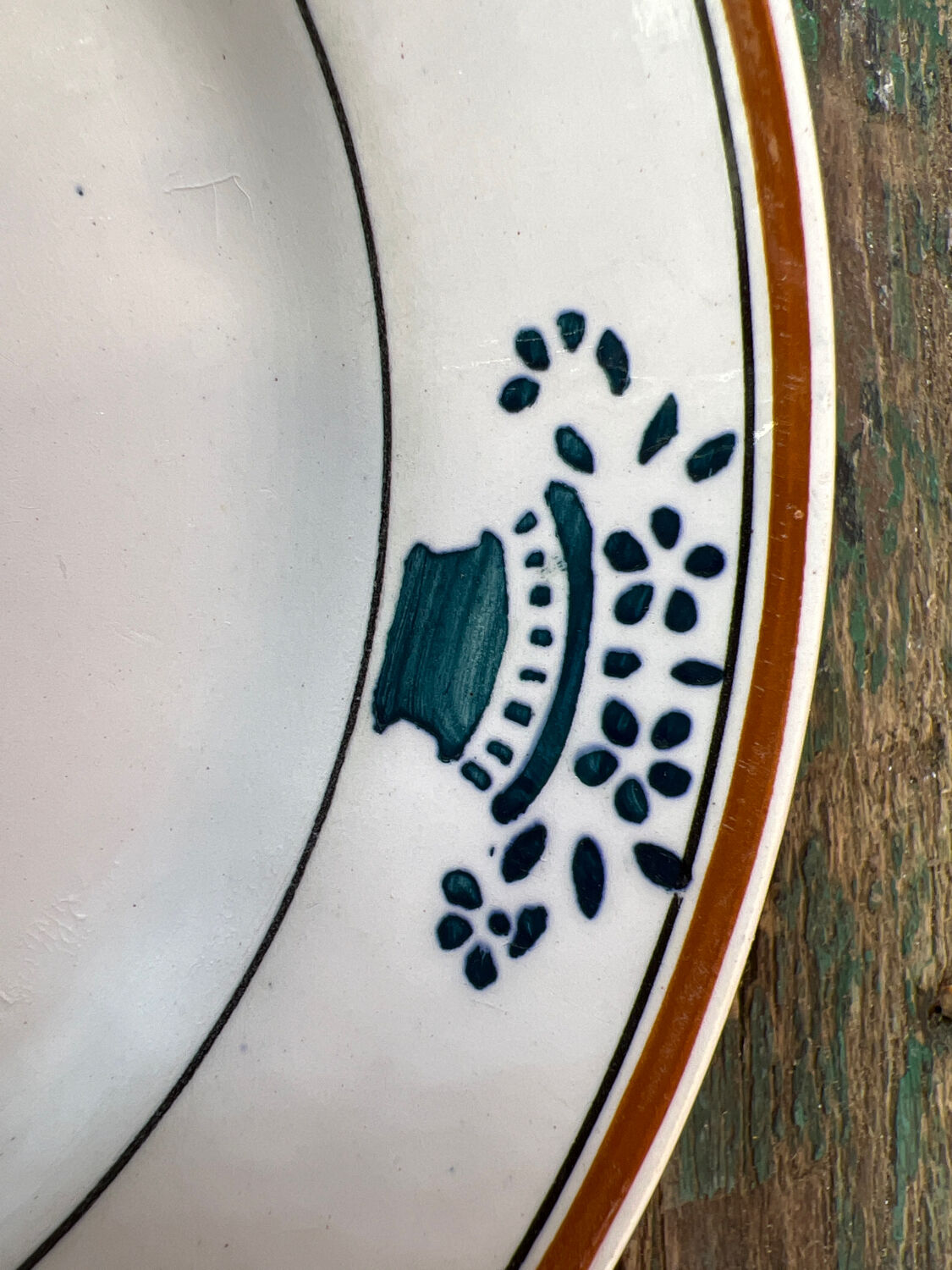 4 assiettes dessert art nouveau Moulin des Loups