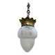 1900 pendant light in glass and brass