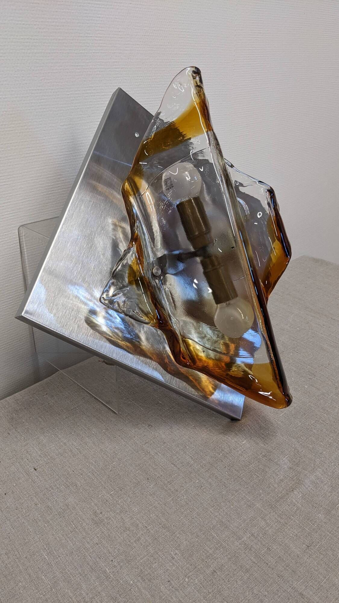 Applique en verre Murano par Mazzega, Italie vers 1970