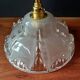 Pair of Art Deco pendant lights by Jean Gaultier, vintage pendant lights from the 1930s