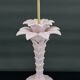 Lampe Palmier en céramique rose nacrée, Italie, circa 1960
