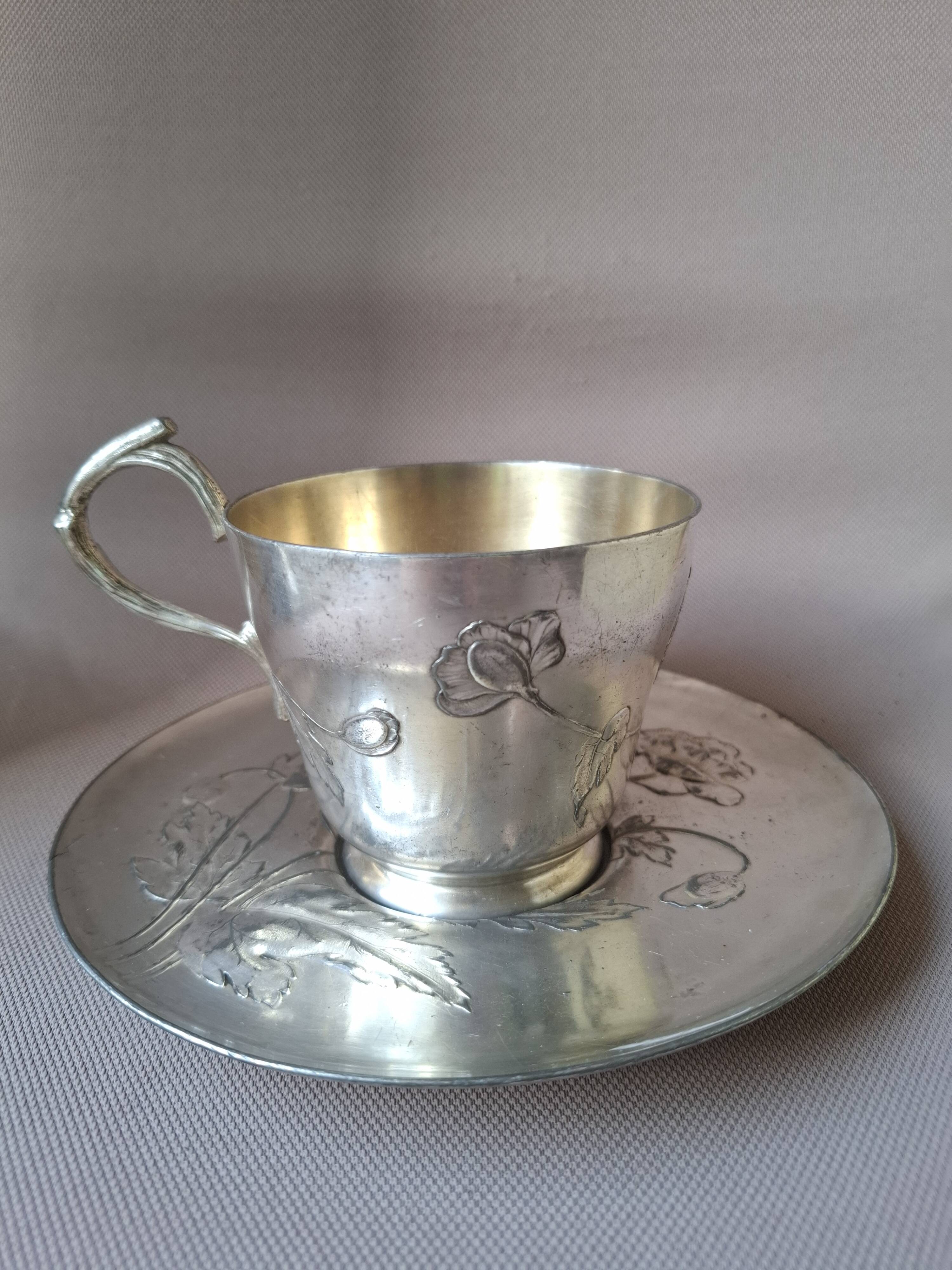 Gallia/Christofle silver-plated mug
