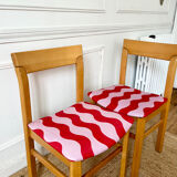 Paire de chaises en orme, années 1970