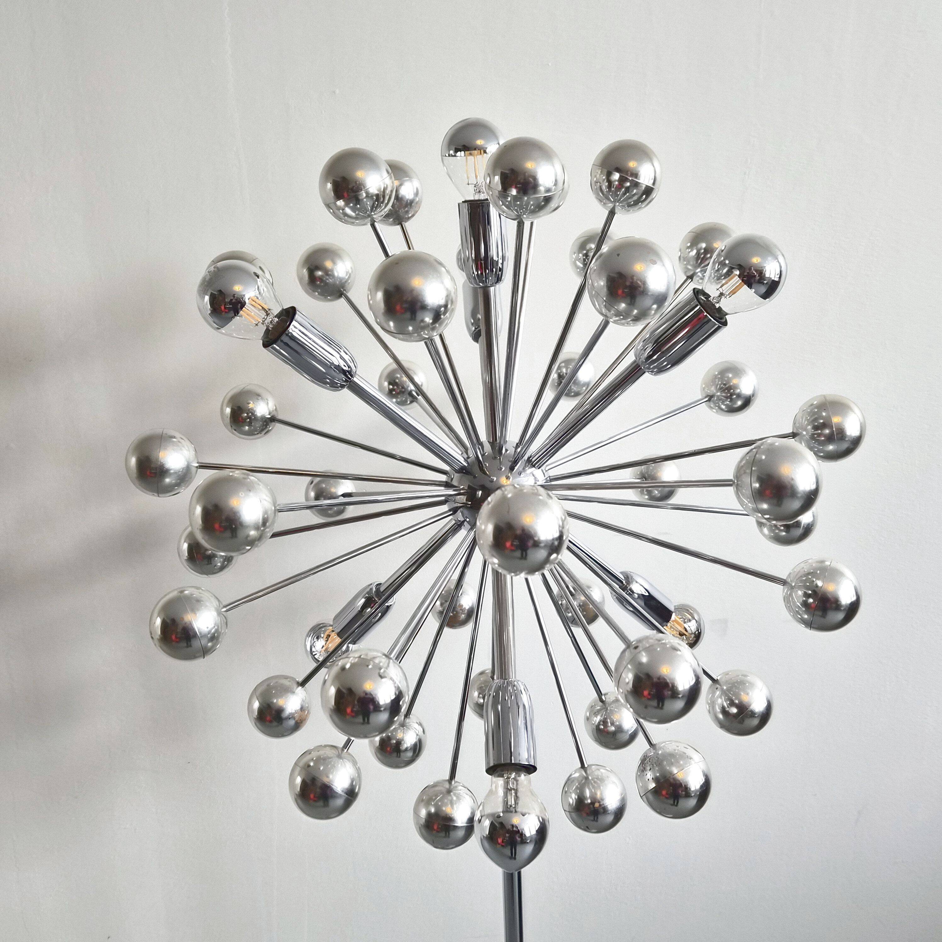 Vintage 1970s Sputnik floor lamp