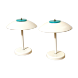 Pair of mushroom lamps 70s Kema Keur