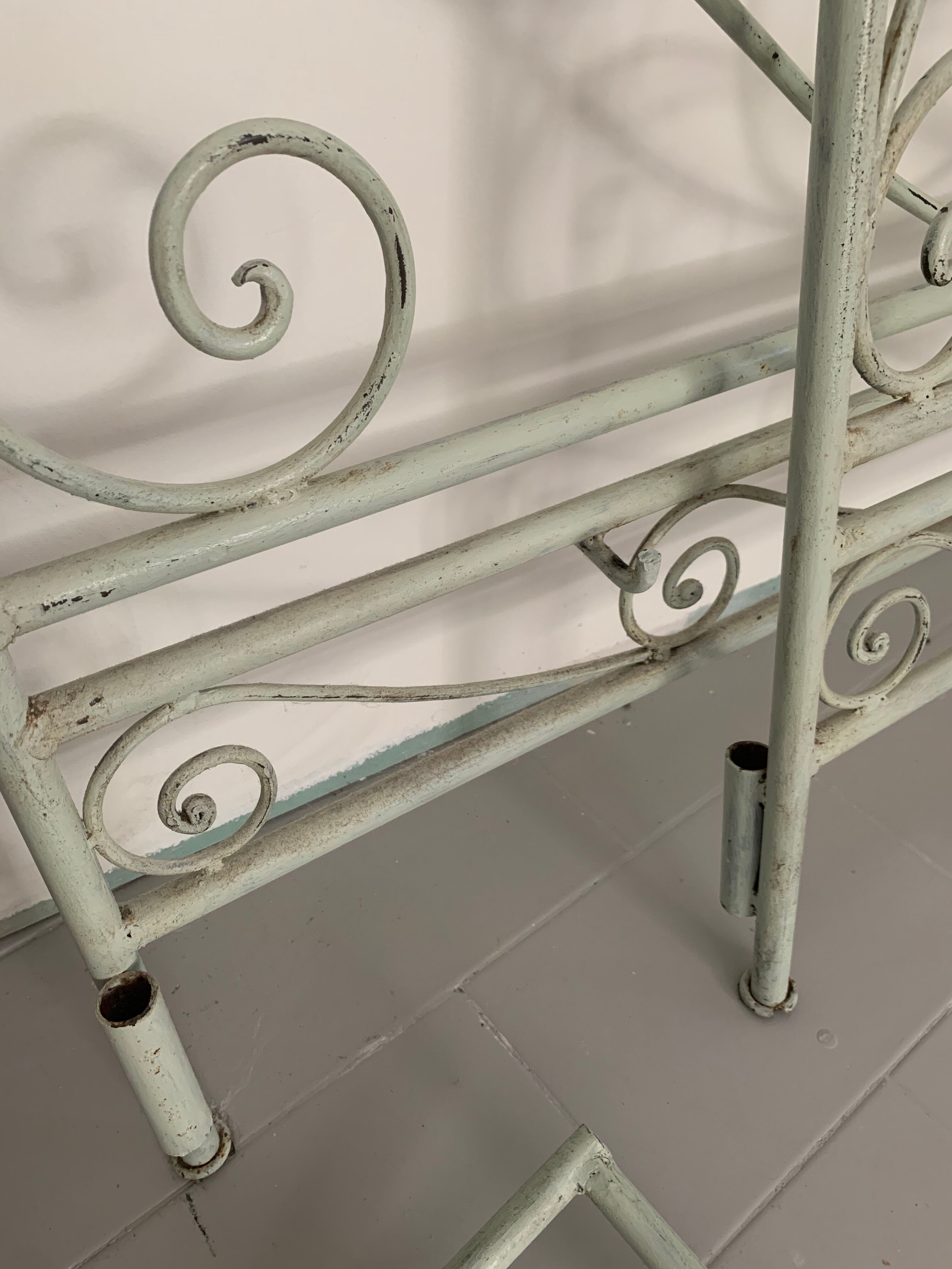 Wrought iron bed