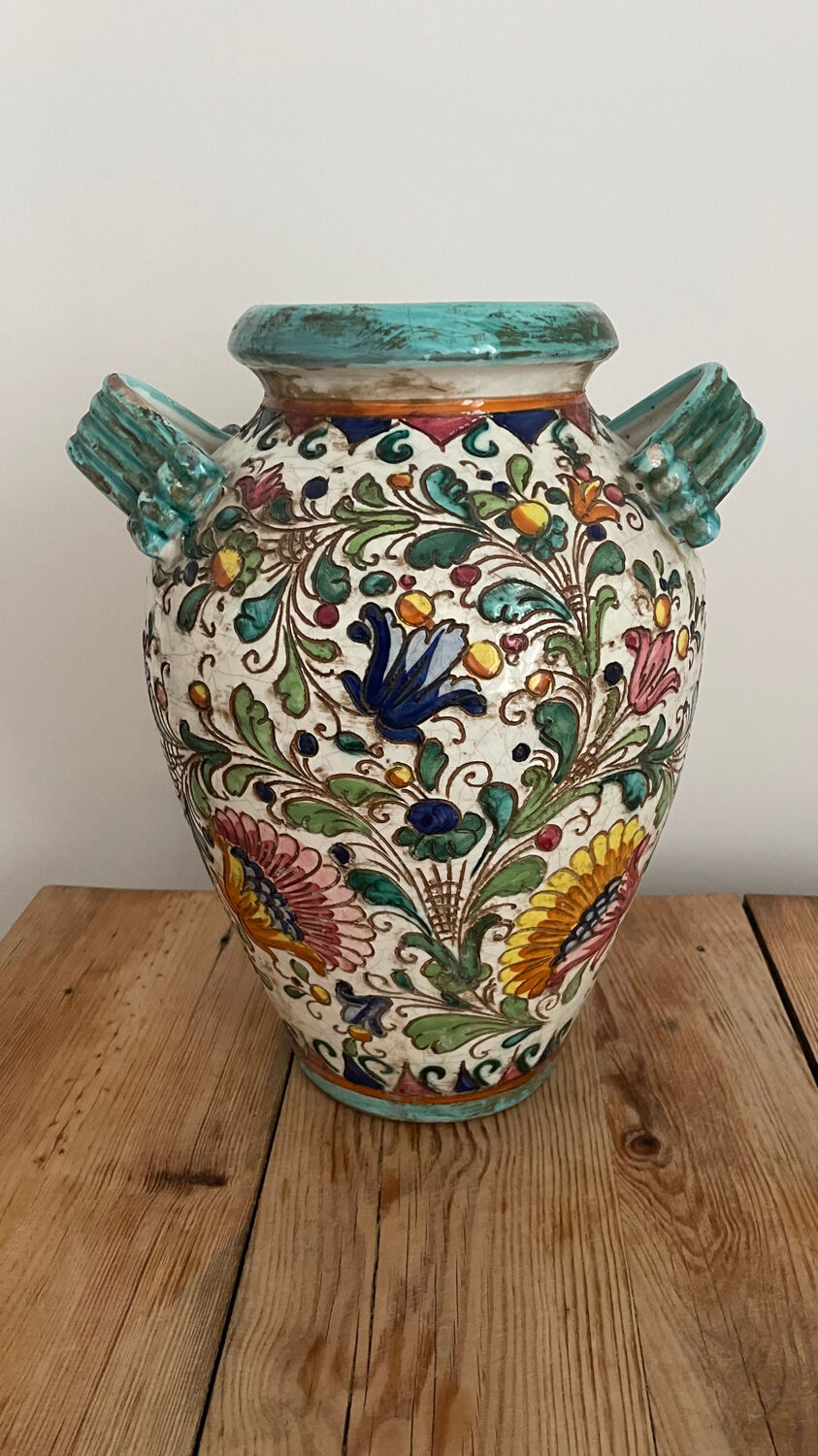 Ceramic amphora vase