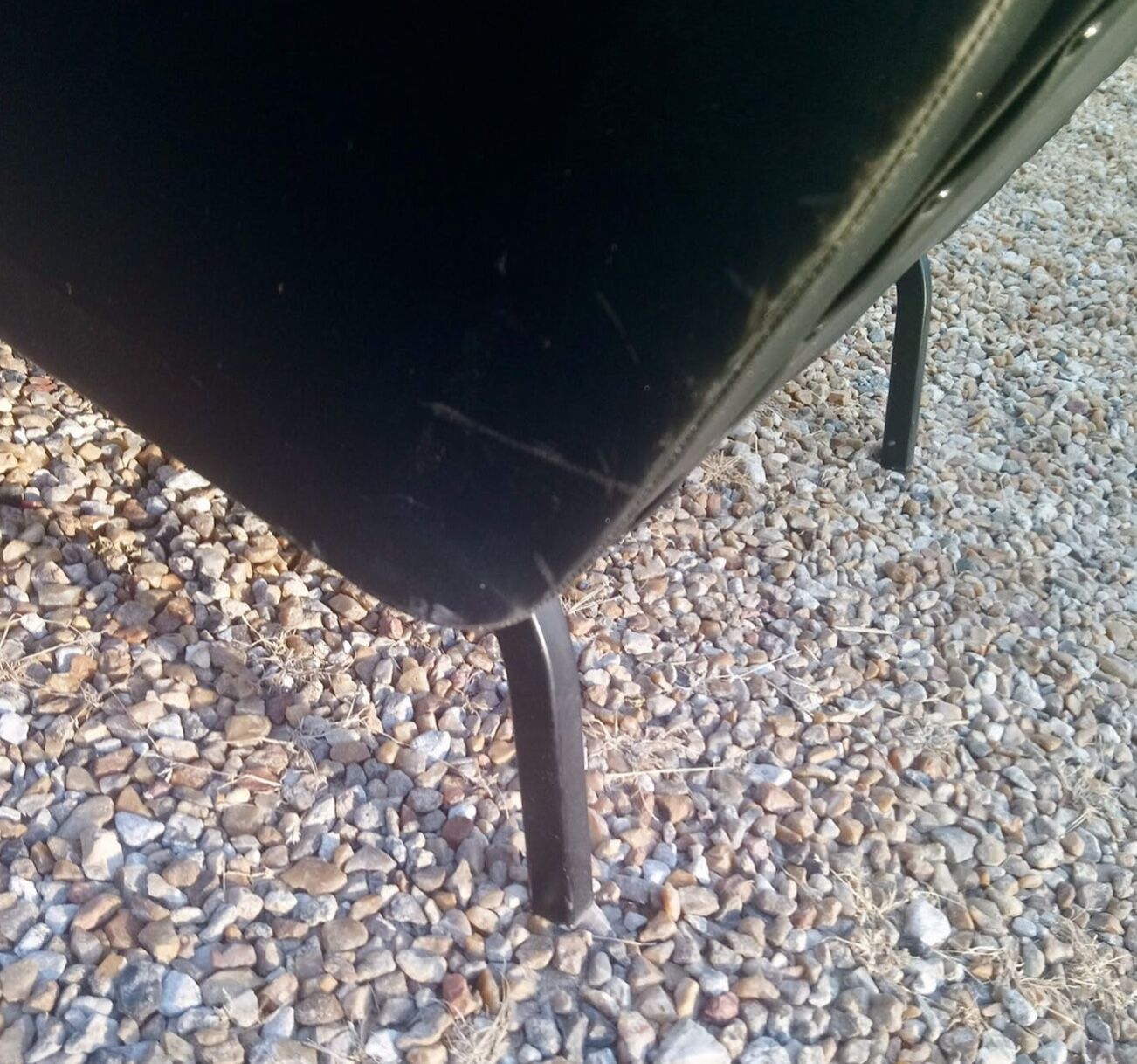 Black vintage armchair