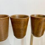 Set of 4 cups in old sandstone