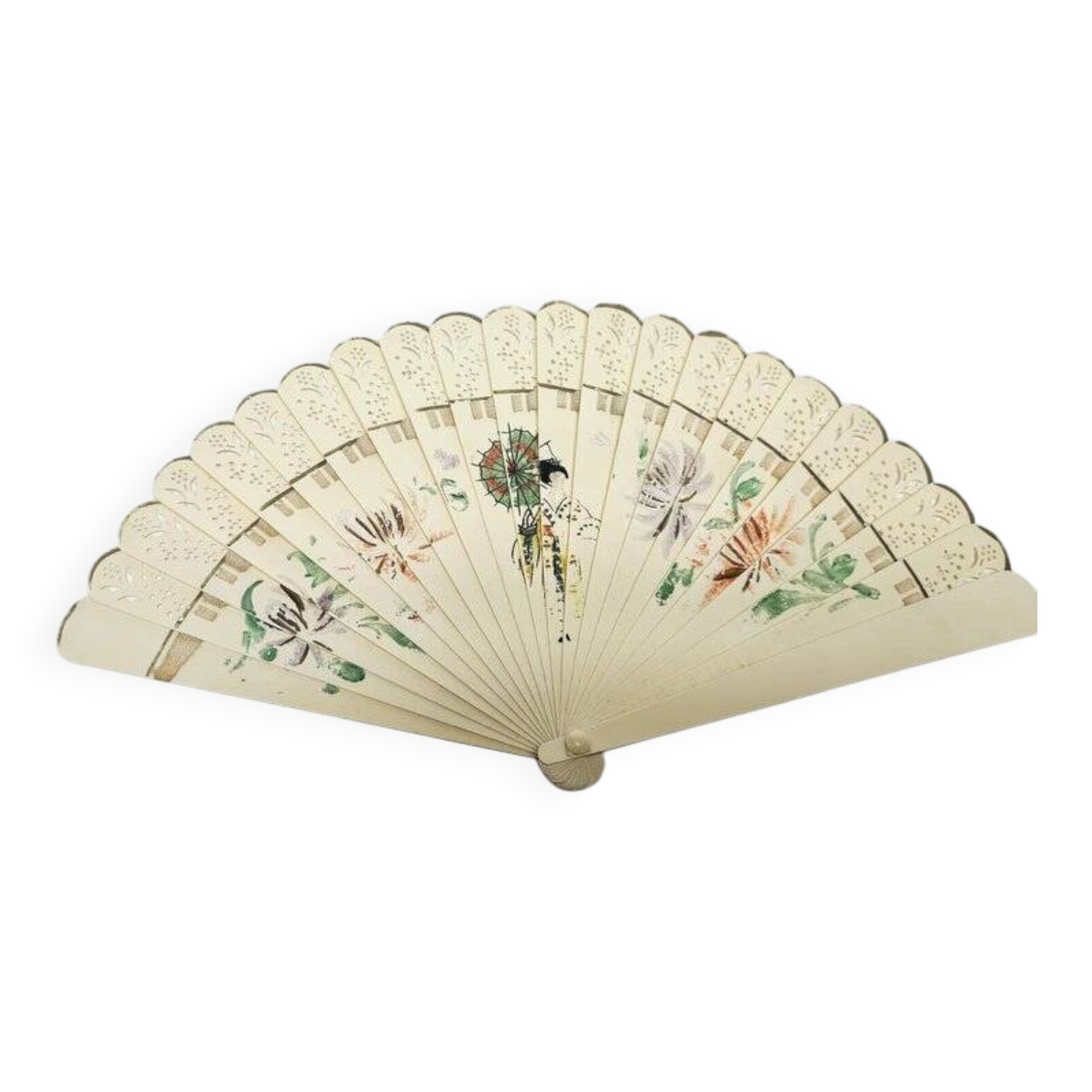 Art Nouveau celluloid fan, 1900s