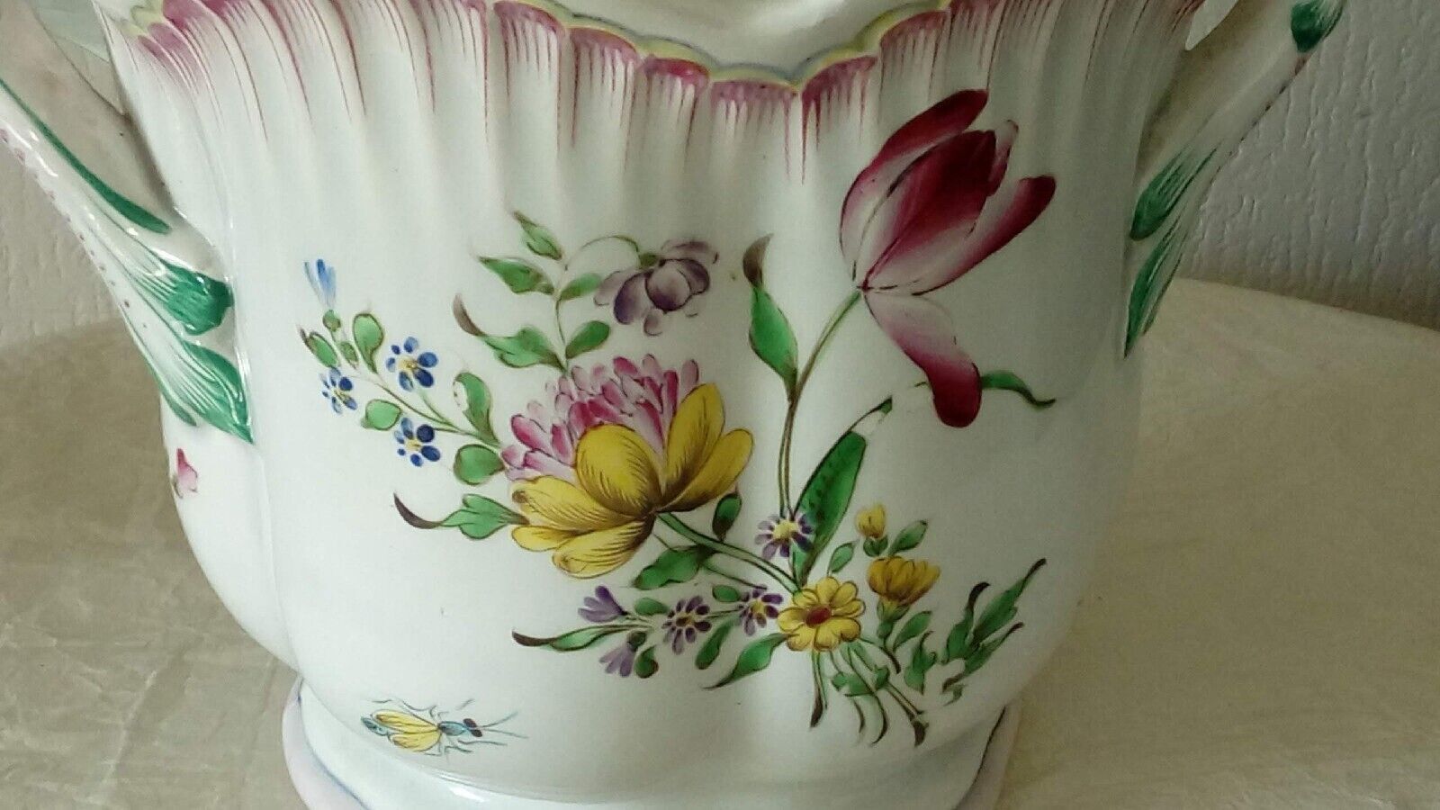 Luneville earthenware plant pot