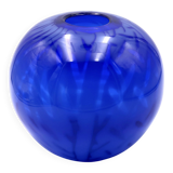 Impressive blue blown glass vase by Nicolas Morin.