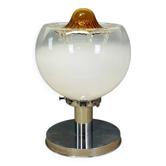 Table Lamp Mazzega, Toni Zuccheri opal glass