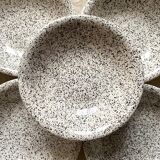 Black and white hollow plates 80s