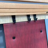 Vintage Wall-Mounted Hallway Panel with Hooks, Mirror & Shelf, 1960s