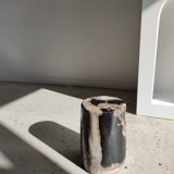 Side table in petrified wood