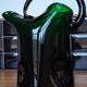 Blown glass pitcher filled