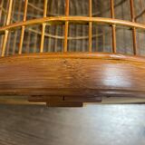 Old bird cage made of bamboo and wood