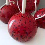 Vintage hanging lamp/cascade lamp in enamel, retro lamp, 70's