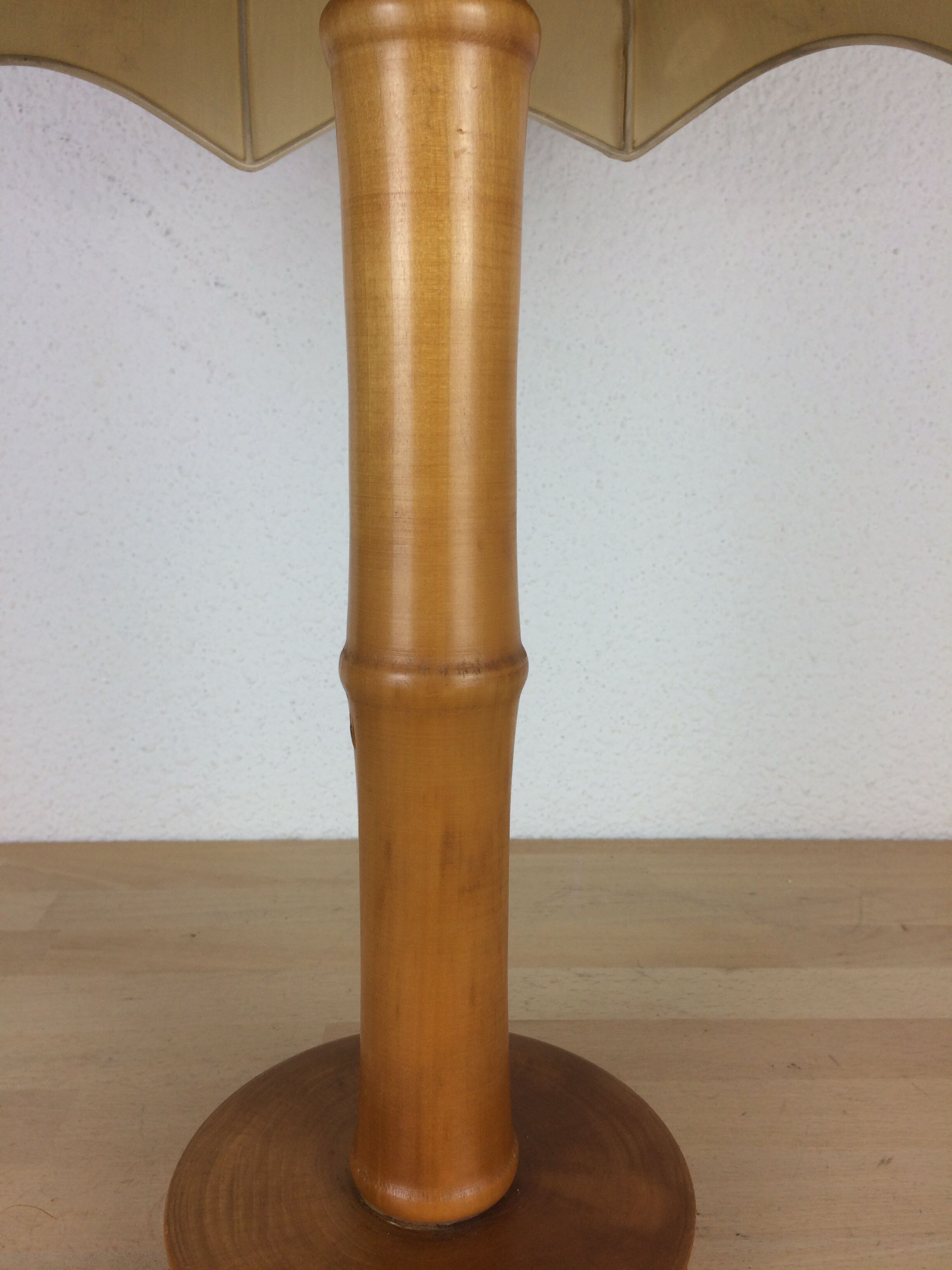 Bamboo effect wood lamp Jungle Chic style