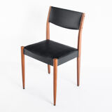 Set of 4 Scandinavian style chairs, France, 1960s