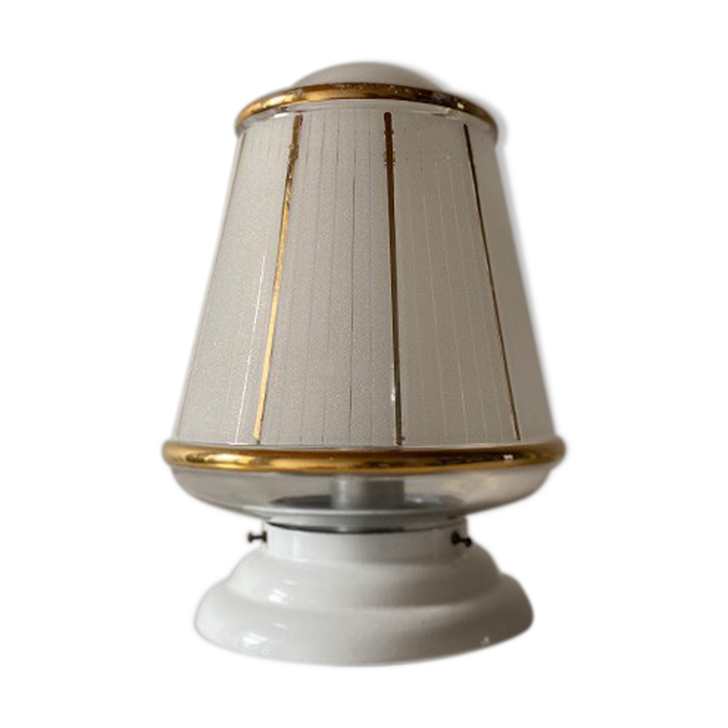 Granite globe ceiling light
