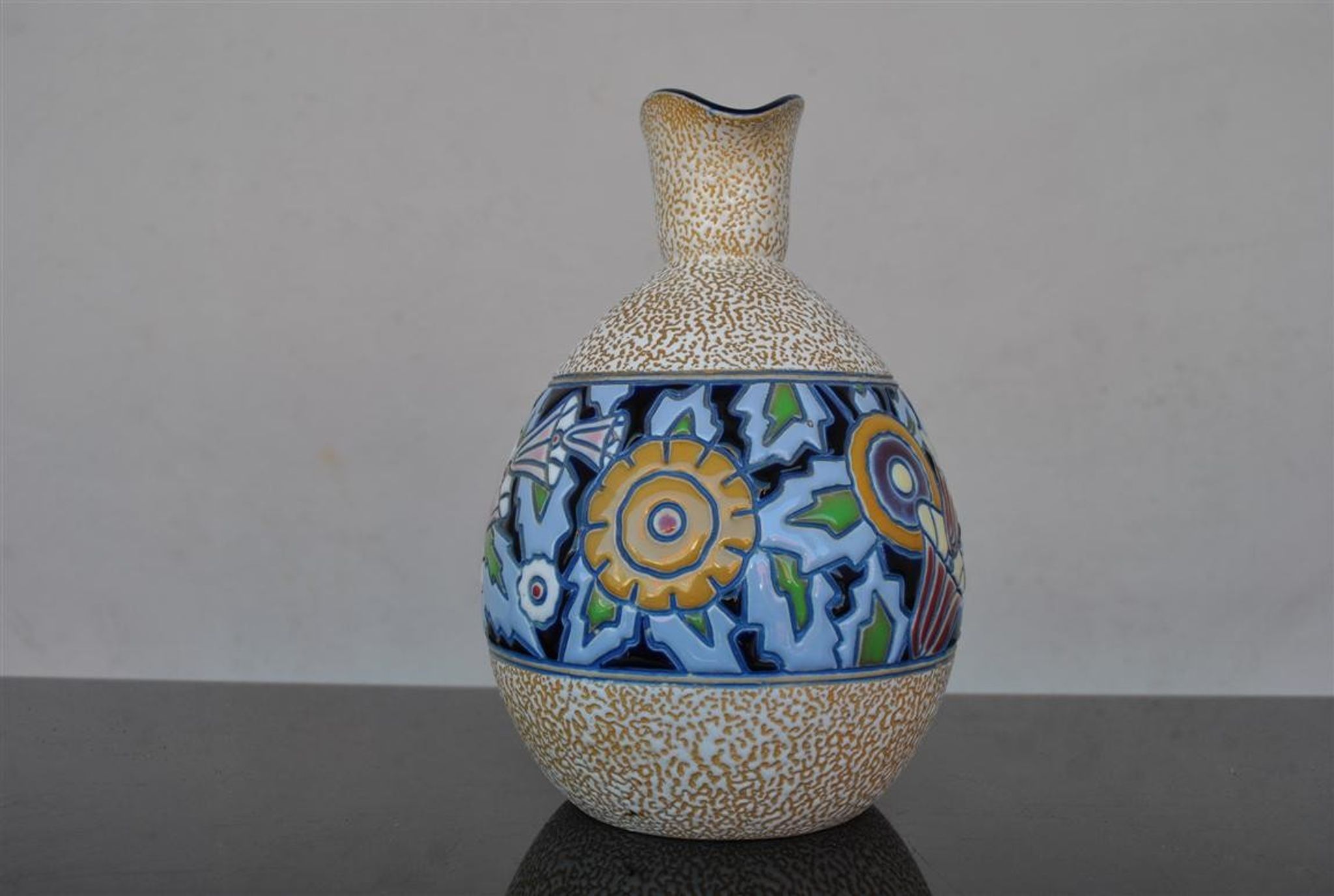 Vase art deco Amphora ceramic pitcher