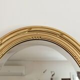 Miroir doré oval