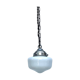 CHANDELIER 1920 OPALINE 14 CM DIAMETER