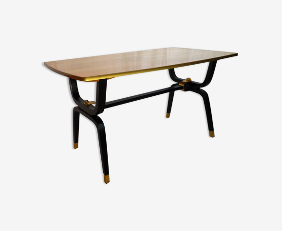 Table basse poirier verni