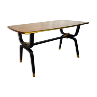 Table basse poirier verni