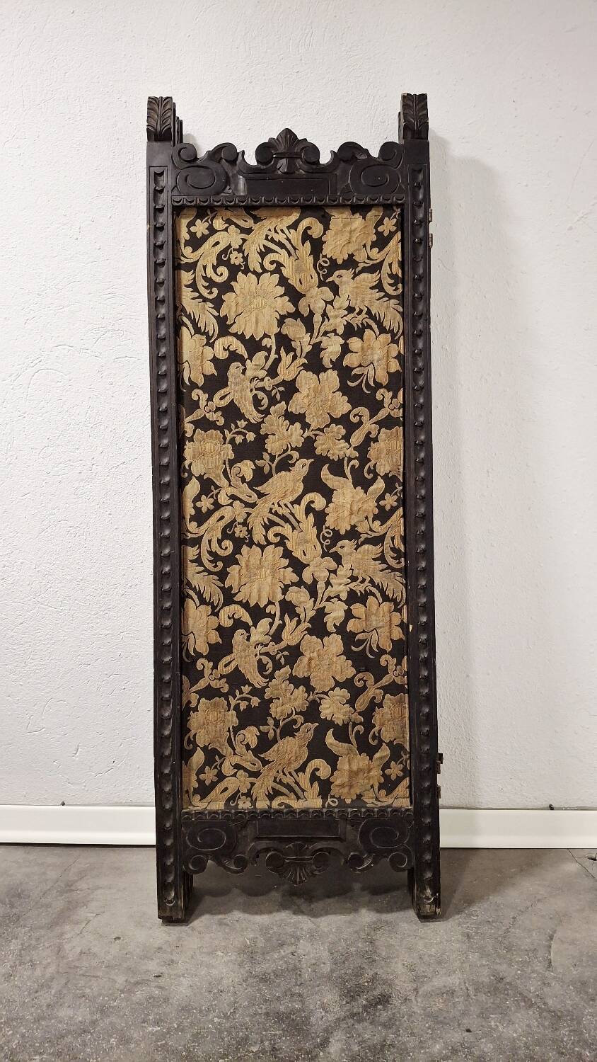 Antique Hand-Carved Wooden Room Divider